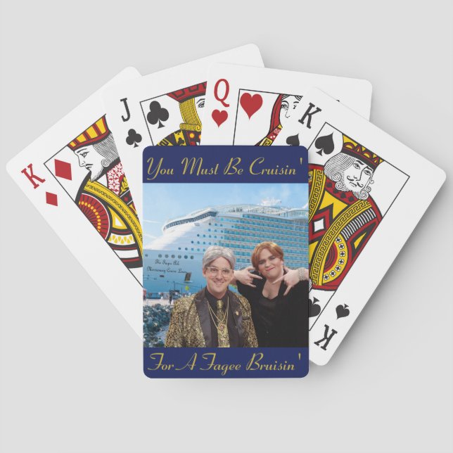 Cruisin' For A Fagee Bruisin' Playing Cards (Back)