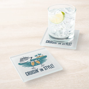 Cruisin’ In Style! - Luxury Vacation Glass Coaster