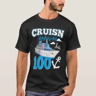 Cruisin My Way Into 100 Year Old 100th Birthday Sq T-Shirt