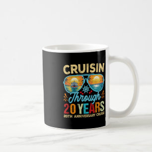 Cruisin Through 20 Years 20th Wedding Anniversary Coffee Mug