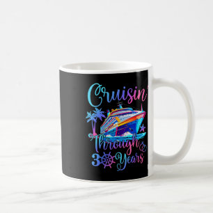 Cruisin Through 30 Years 30th Wedding Anniversary Coffee Mug