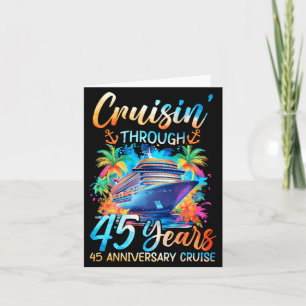 Cruisin Through 45 Years 45Th Anniversary Cruise Card