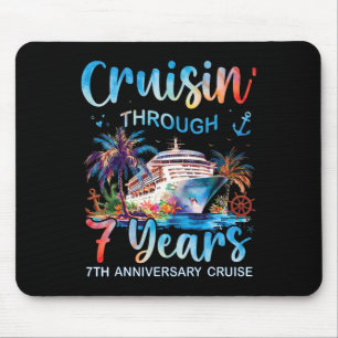 Cruisin Through 7 Years 7th Anniversary Cruise Tri Mouse Pad