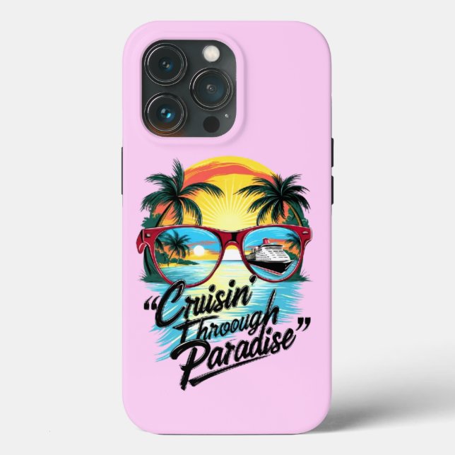 Cruisin’ Through Paradise: Tropical Escape Vibes  Case-Mate iPhone Case (Back)