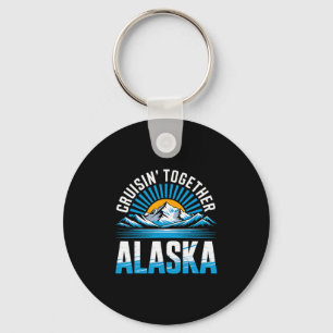 Cruisin' Together Alaska Cruise Ship Vacation Key Ring