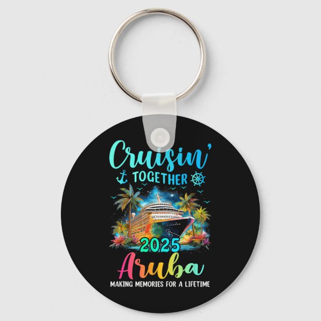 Cruisin' Together Aru 2025 Family Cruise Vacation  Key Ring (Front)