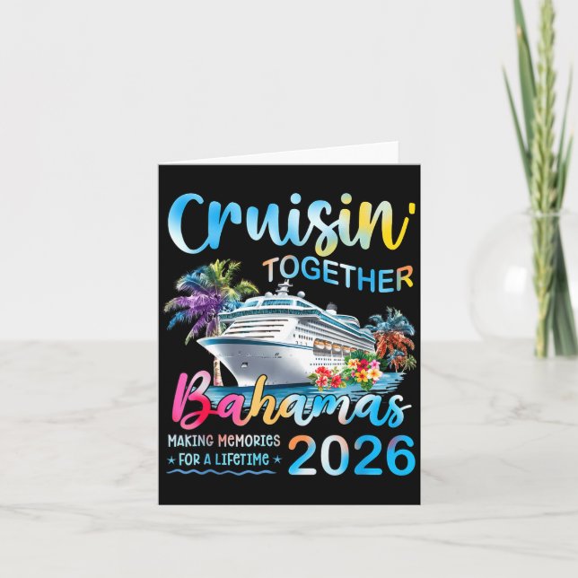 Cruisin' Together Bahamas 2026 Family Group Cruise Card (Front)