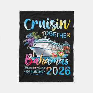 Cruisin' Together Bahamas 2026 Family Group Cruise Fleece Blanket