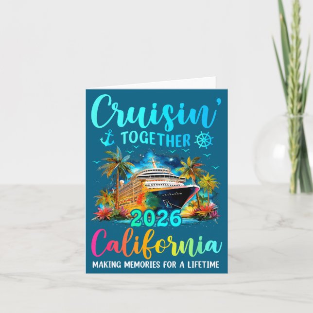 Cruisin' Together California 2026 Family Cruise Va Card (Front)