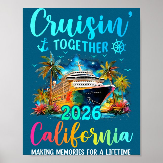Cruisin' Together California 2026 Family Cruise Va Poster (Front)