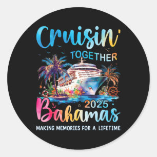 Cruisin Together Hamas 2025 Family Cruise Hamas Va Classic Round Sticker