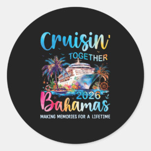 Cruisin Together Hamas 2026 Family Cruise Hamas Va Classic Round Sticker