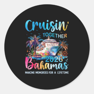 Cruisin Together Hamas 2026 Family Cruise Vacation Classic Round Sticker