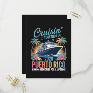 Cruisin' Together Puerto Rico 2026 Invitation Postcard