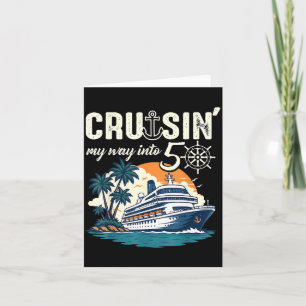 Cruisin way into 50 funny 50th birthday cruise card