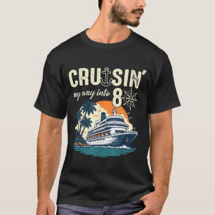 Cruisin way into 80 funny 80th birthday cruise T-Shirt