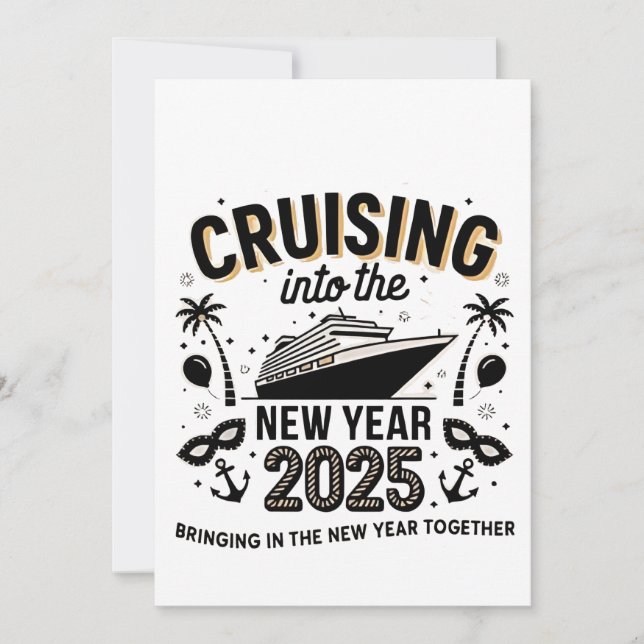 Cruising 2025 Making Memories Together Family  Invitation (Front)