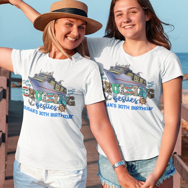 Cruising Besties Cruise Ship  T-Shirt (Creator Uploaded)