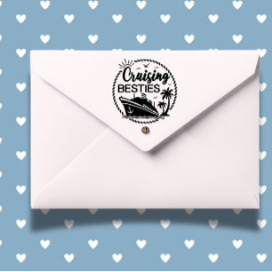 Cruising Besties theme Self-inking Stamp