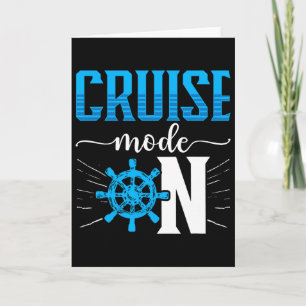 Cruising Boat Cruise Mode On Cruise Ship  Card