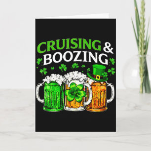 Cruising boozing irish drinking st patricks day card