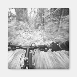 Cruising down a buff section of singletrack 2 magnet