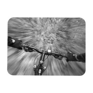 Cruising down a buff section of singletrack magnet