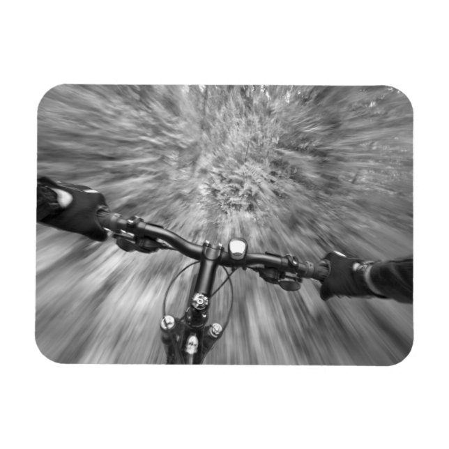 Cruising down a buff section of singletrack magnet (Horizontal)