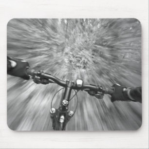 Cruising down a buff section of singletrack mouse pad