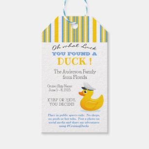 Cruising Duck Gift Tags