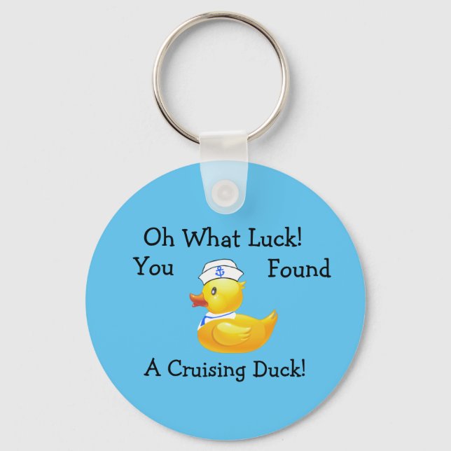 Cruising Duck  Key Ring (Front)
