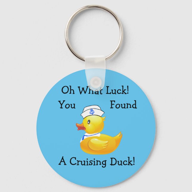 Cruising Duck  Key Ring (Front)