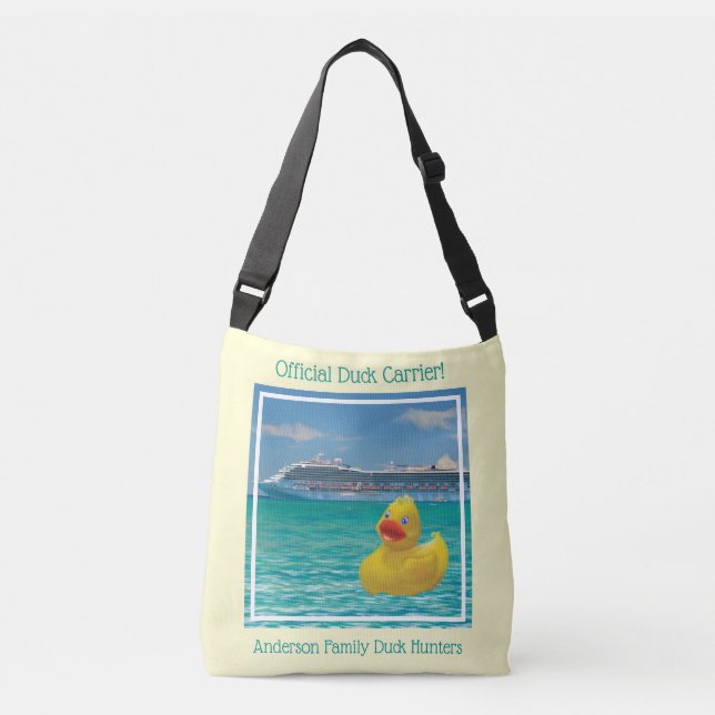 Cruising ducks duck carrier crossbody bag (Front)