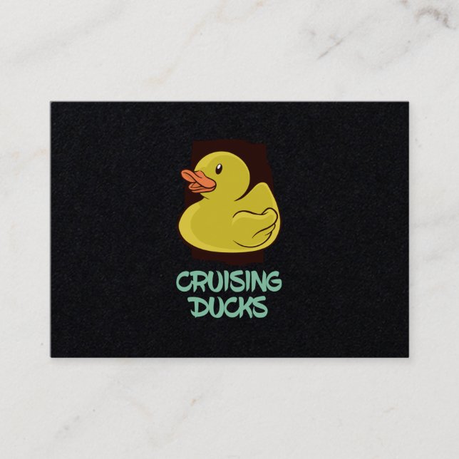 Cruising Ducks Fun Travel Business Card (Front)