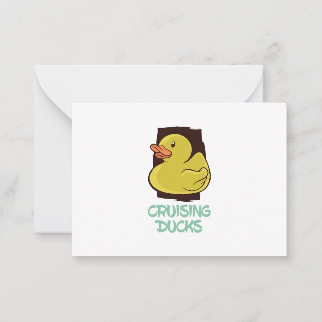 Cruising Ducks Fun Travel Card (Front)