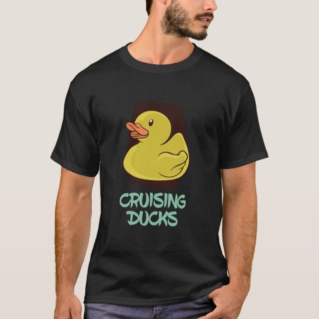 Cruising Ducks Fun Travel T-Shirt (Front)