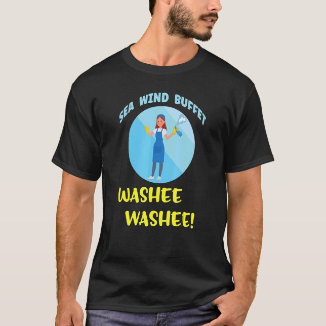 Cruising Family Cruise Buffet Washee Washee Saniti T-Shirt (Front)
