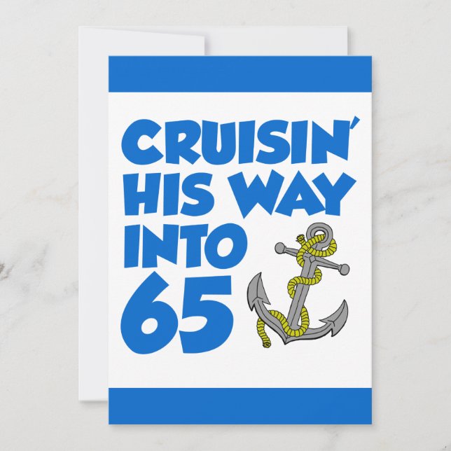 Cruising His Way Into 65 Invite (Front)