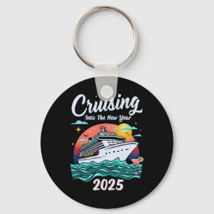 Cruising Into 2025 New Years Eve Party Matching Fa Key Ring