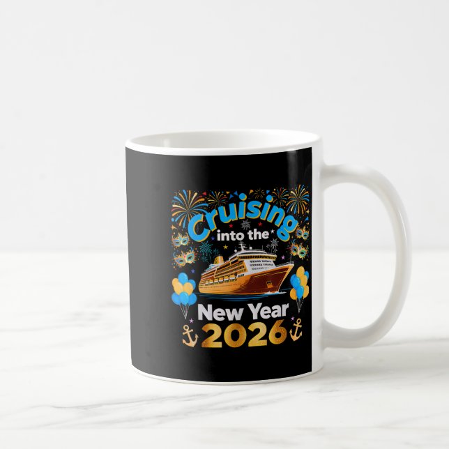 Cruising Into 2026 New Year’s Eve Cruise Vacation  Coffee Mug (Right)