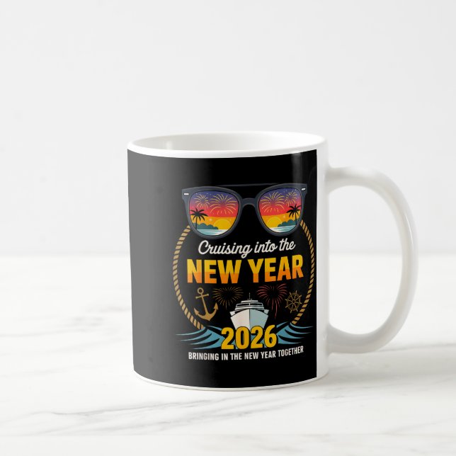 Cruising Into 2026 New Years Eve Matching Family C Coffee Mug (Right)