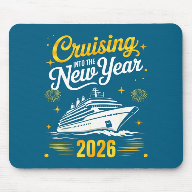 Cruising Into 2026 New Years Eve Matching Family C Mouse Pad (Front)