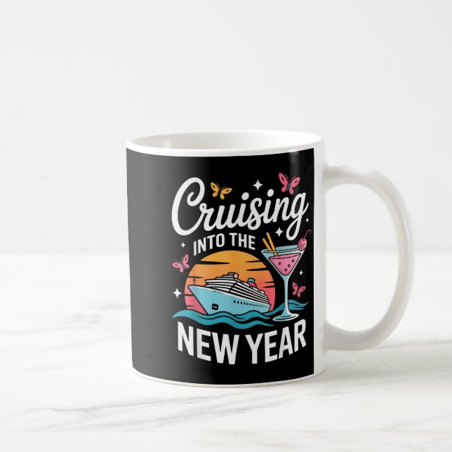 Cruising Into 2026 New Years Eve Party Matching Fa Coffee Mug (Right)