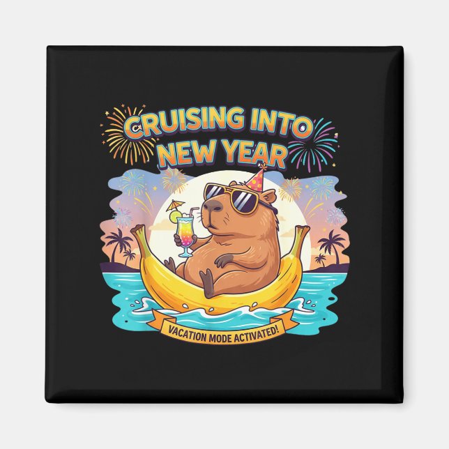Cruising Into 2026 New Years Eve Party Matching Fa Magnet (Front)