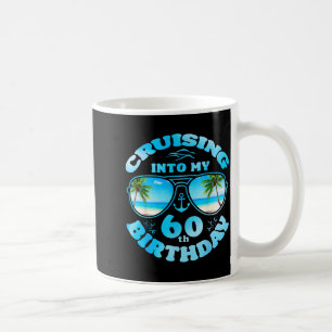 Cruising into 60th birthday-matching 60th birthday coffee mug