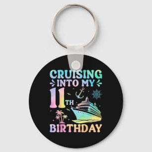 Cruising Into My 11th Birthday Vacation Trip 11 Ye Key Ring