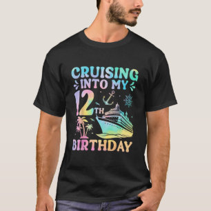 Cruising Into My 12th Birthday Cruise Vacation Oce T-Shirt