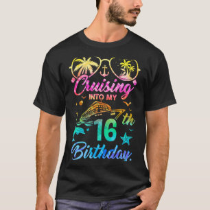 Cruising Into My 16th Birthday Party 16 Years Old  T-Shirt