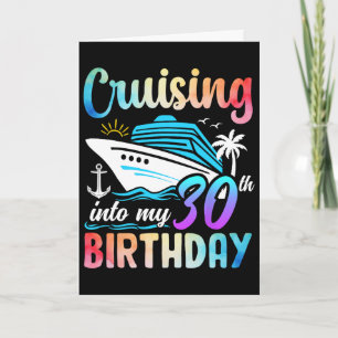 Cruising Into My 30th Birthday 30 Years Old Birthd Card