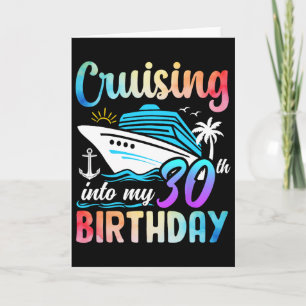 Cruising Into My 30th Birthday 30 Years Old Birthd Card